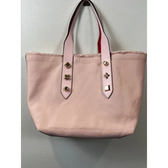 Christian Louboutin Frangibus Canvas & Leather Shopping Tote. - Picture 4 of 16